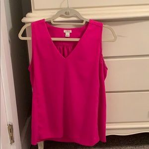 J Crew Bright Pink Blouse